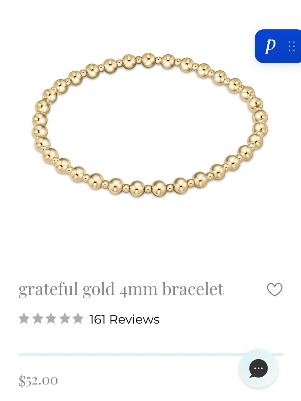 Grateful Gold Beaded Bracelet - Gold